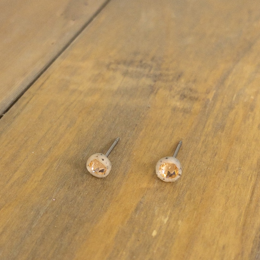 Artist Made Swarovski Crystal Studs